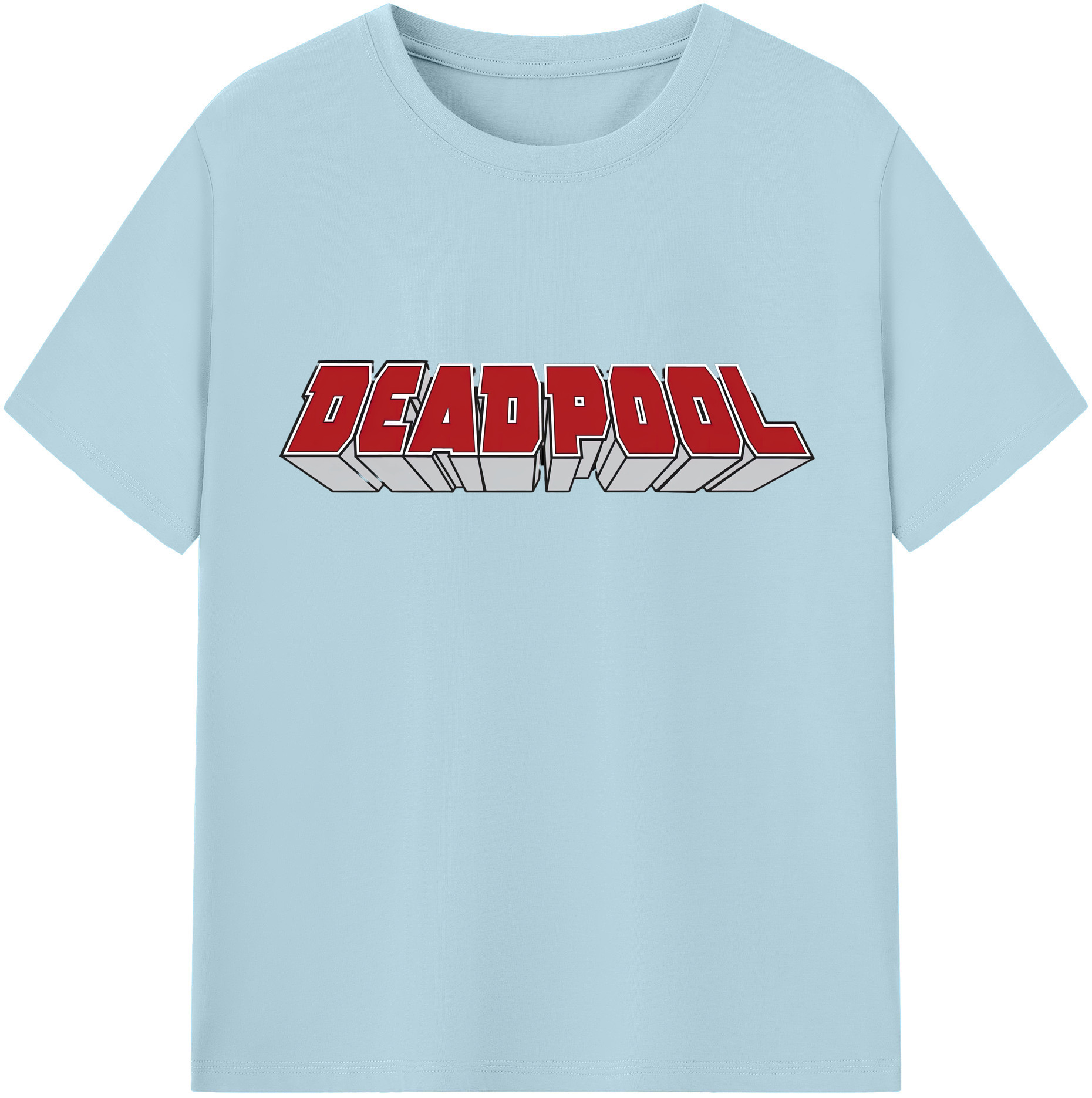 （画像用） Deadpool デッドプール 綿100％半袖Tシャツ（フロントプリント）